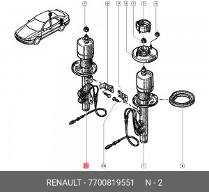 Деталь 7700819551 RENAULT
