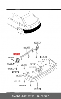 Деталь B48150280 MAZDA
