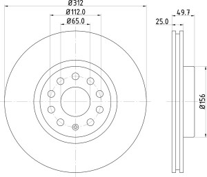 Тормозной диск MDC1706 MINTEX