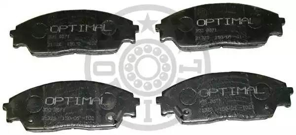 Комплект тормозных колодок, диско 9571 OPTIMAL
