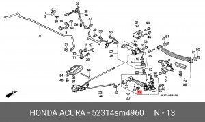 Деталь 52314SM4960 HONDA