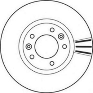 Тормозной диск 562126B BENDIX JURID