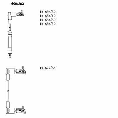 Ккомплект проводов зажигания 600283 BREMI