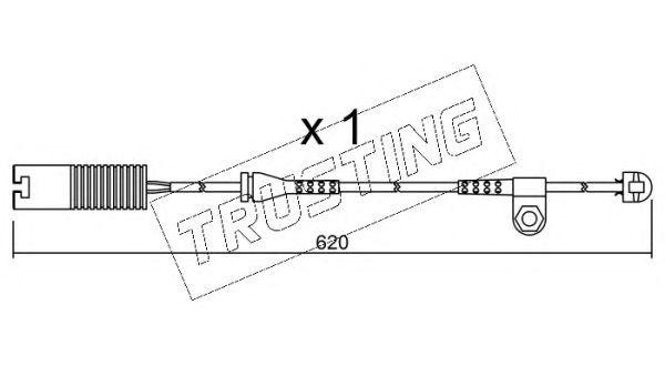 Сигнализатор, износ тормозных колодок SU.154 TRUSTING
