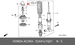 Пружина подвески 52441-S10-J01 HONDA