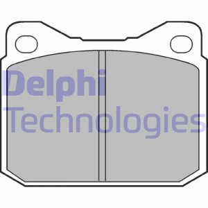 Комплект тормозных колодок, диско LP117 DELPHI