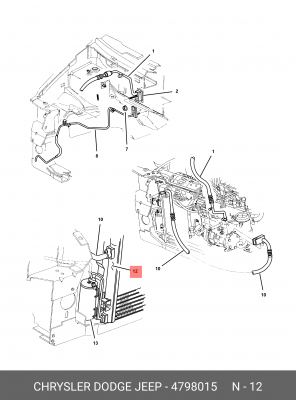 Конденсатор, кондиционер 479 8015 CHRYSLER