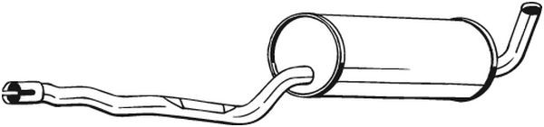 Средний глушитель выхлопных газов 285-943 BOSAL