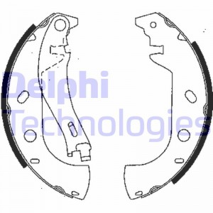Комплект тормозных колодок LS1847 DELPHI
