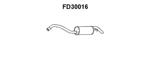 Глушитель выхлопных газов конечный FD30016 VENEPORTE