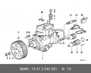 Датчик; Датчик, температура охлаждающей жидкости 13 51 2 243 301 BMW