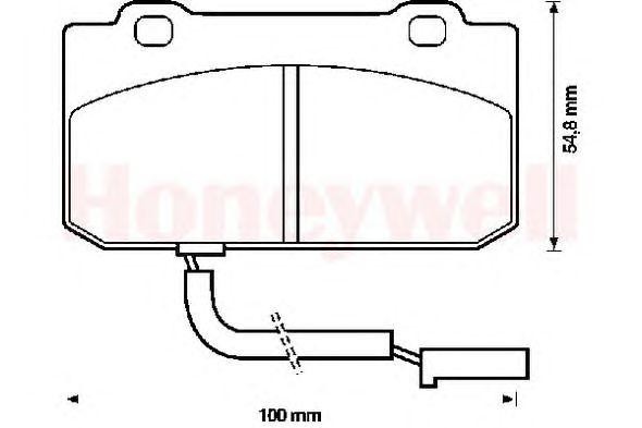 Комплект тормозных колодок, диско 571467B BENDIX JURID