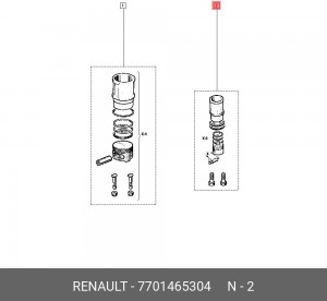 Деталь 7701465304 RENAULT
