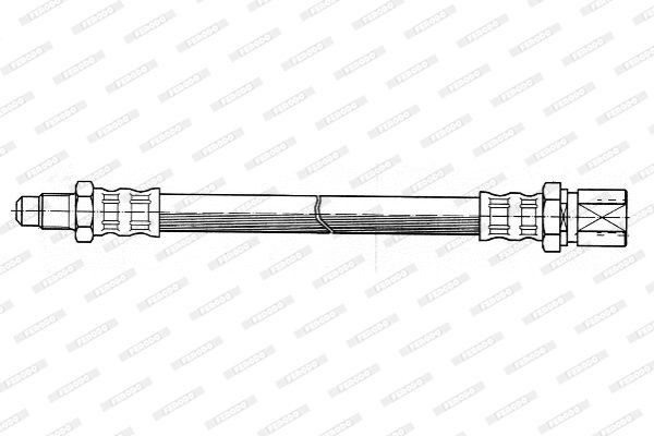 Тормозной шланг FHY2124 FERODO