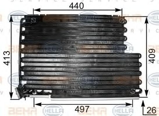 Конденсатор, кондиционер 8FC 351 301-311 HELLA