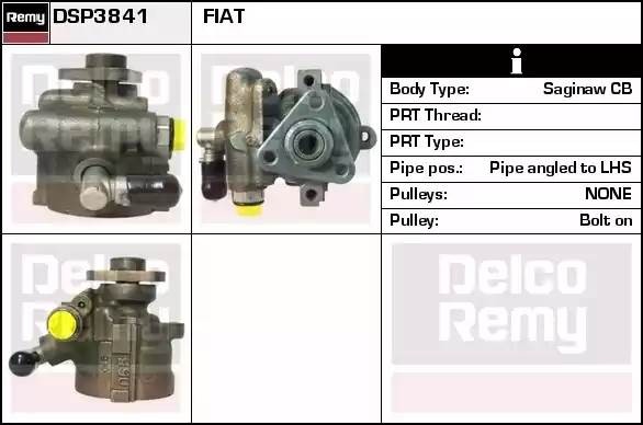 Гидравлический насос, рулевое управление DSP3841 DELCO REMY