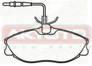 Колодки тормозные дисковые AKD-0303 AKYOTO