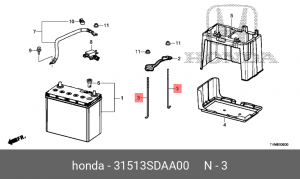 Болт крепления 31513SDAA00 HONDA