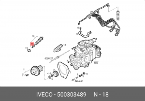 Форсунка 500303489 IVECO