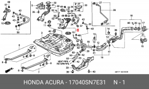 Элемент системы питания 17040SN7E31 HONDA