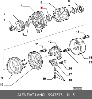 Подшипник 9947676 ALFA FIAT LANCIA