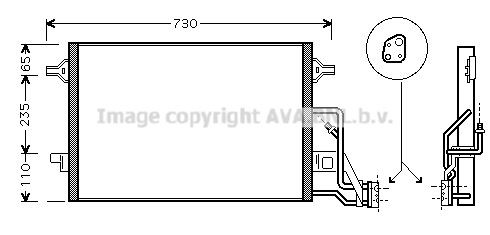 Конденсатор, кондиционер VW5190 AVA