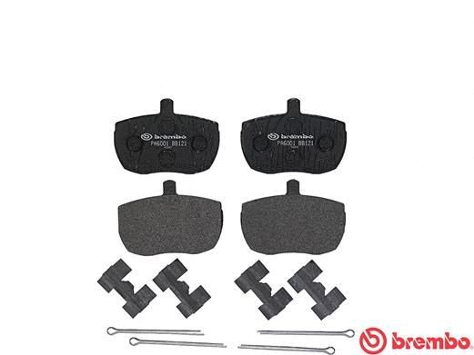 Комплект тормозных колодок, диско PA6001 BREMBO