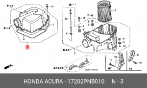 Деталь 17202PNB010 HONDA