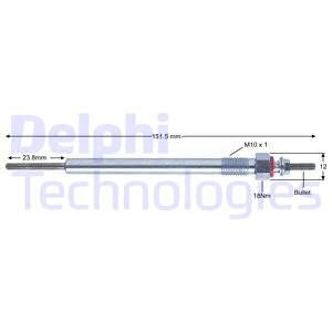 Свеча накаливания HDS420 DELPHI