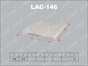 Фильтр салона LAC-146 LYNXAUTO