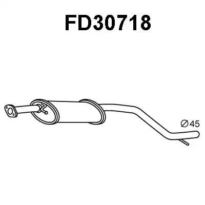 Предглушитель выхлопных газов FD30718 VENEPORTE