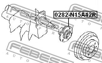 Ступица колеса 0282-N15A42R FEBEST