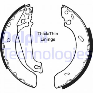 Комплект тормозных колодок LS1617 DELPHI