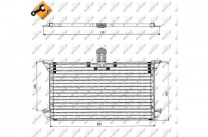 Конденсатор, кондиционер 35061 NRF