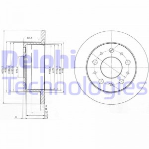 Тормозной диск BG3923 DELPHI