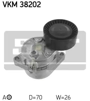 Натяжной ролик, поликлиновой  ремень VKM38202 SKF