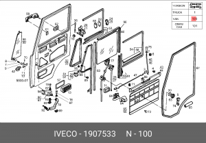 Воздушный фильтр 1907533 IVECO