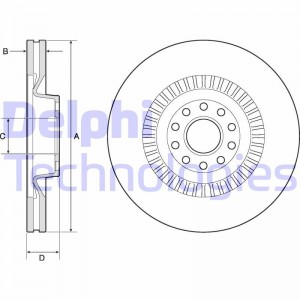 Комплект подшипника ступицы колеса BK1240 DELPHI