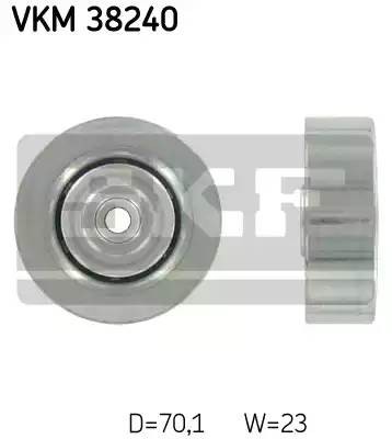 Паразитный / ведущий ролик, поликлиновой ремень VKM38240 SKF