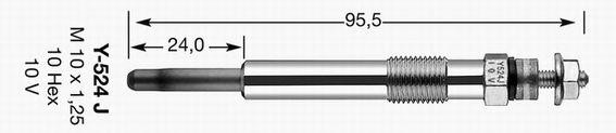 Свеча накаливания 5986 NGK NTK