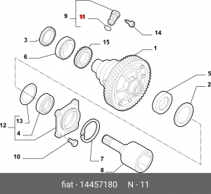 Деталь 14457180 ALFA FIAT LANCIA