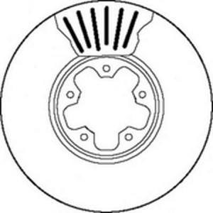 Тормозной диск 562141B BENDIX JURID