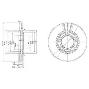 Тормозной диск BG4036 DELPHI
