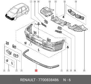 Деталь 7700838486 RENAULT