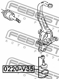 Опора шаровая подвески 0220-V35 FEBEST