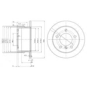 Тормозной диск BG3235 DELPHI