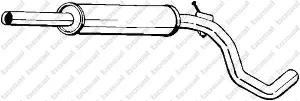 Средний глушитель выхлопных газов 233-603 BOSAL