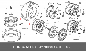 Диск колеса 42700SNAA01 HONDA