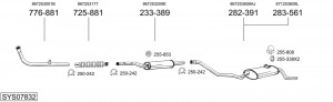 Выпускной трубопровод 328221 BOSAL