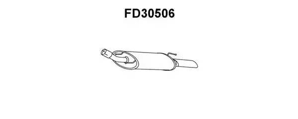 Глушитель выхлопных газов конечный FD30506 VENEPORTE